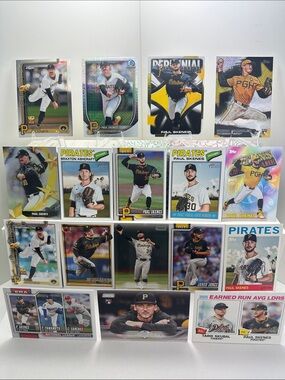 Paul Skenes Pirates lot of 17 + Bubba Chandler/Braxton Ashcraft/Barco Rookies